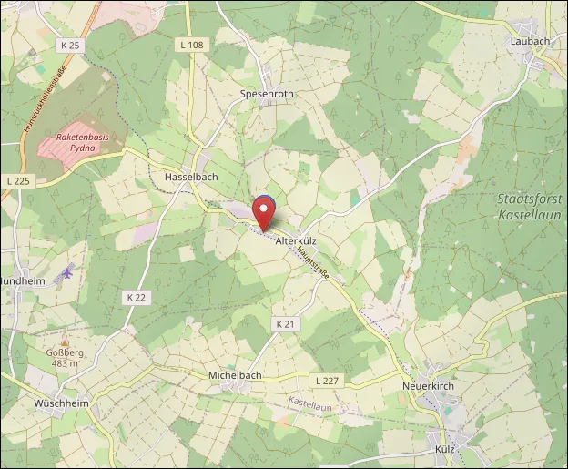 Karte von der Umgebung